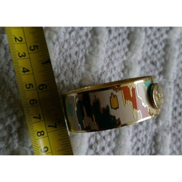 Spartina 449 Daufuskie Island Multicolor GoldTone Bangle Cuff Bracelet Southwest - Picture 11 of 12